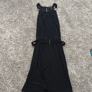 Elegant Black Sleeveless Dress